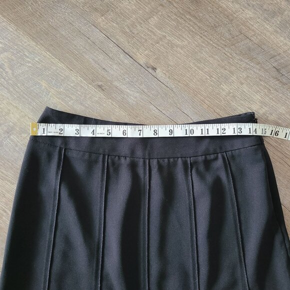 VTG Cache US Women's Size 0 Open Pleated Mini Skirt Black Lightweight Y2K - Picture 9 of 9